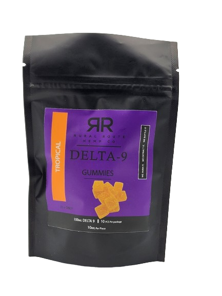 10 Pack Delta 9 Gummies (Tropical)